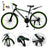 26 inch 24 Speed MTB w/ Disc Brake Mountain Bike Black+Green (Copy)