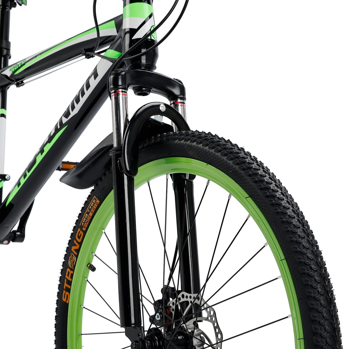 26 inch 24 Speed MTB w/ Disc Brake Mountain Bike Black+Green