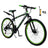 26 inch 24 Speed MTB w/ Disc Brake Mountain Bike Black+Green (Copy)