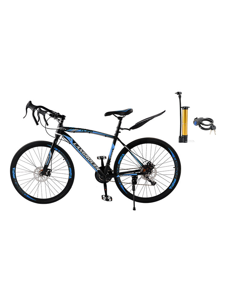 26 inch 27-Speed Road Bike with Disc Brakes & Advanced Suspension