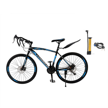 26 inch 27-Speed Road Bike with Disc Brakes & Advanced Suspension