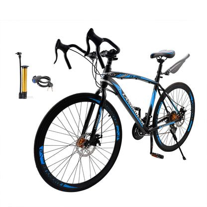 26 inch 27-Speed Road Bike with Disc Brakes & Advanced Suspension