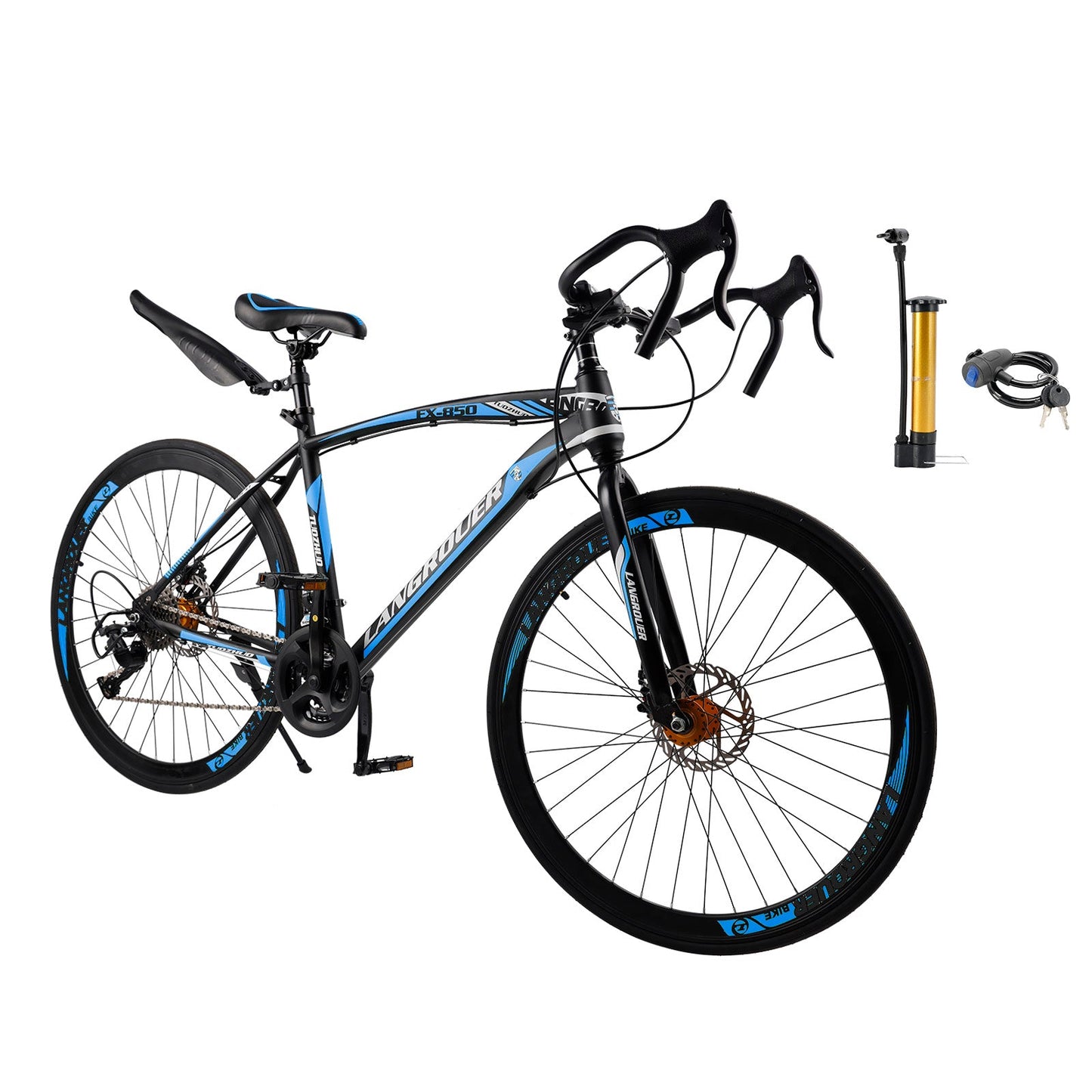 26 inch 27-Speed Road Bike with Disc Brakes & Advanced Suspension