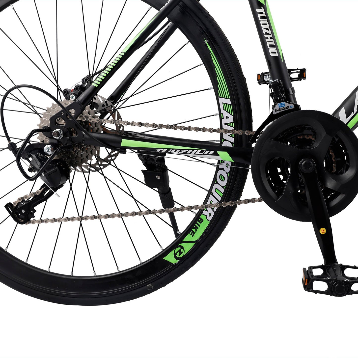 27-Speed Road Bike with Disc Brakes & Stylish Suspension 26 inch