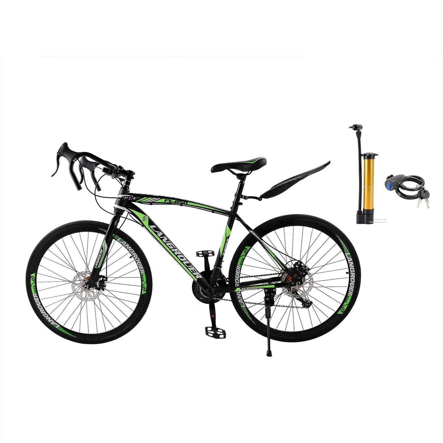 27-Speed Road Bike with Disc Brakes & Stylish Suspension 26 inch