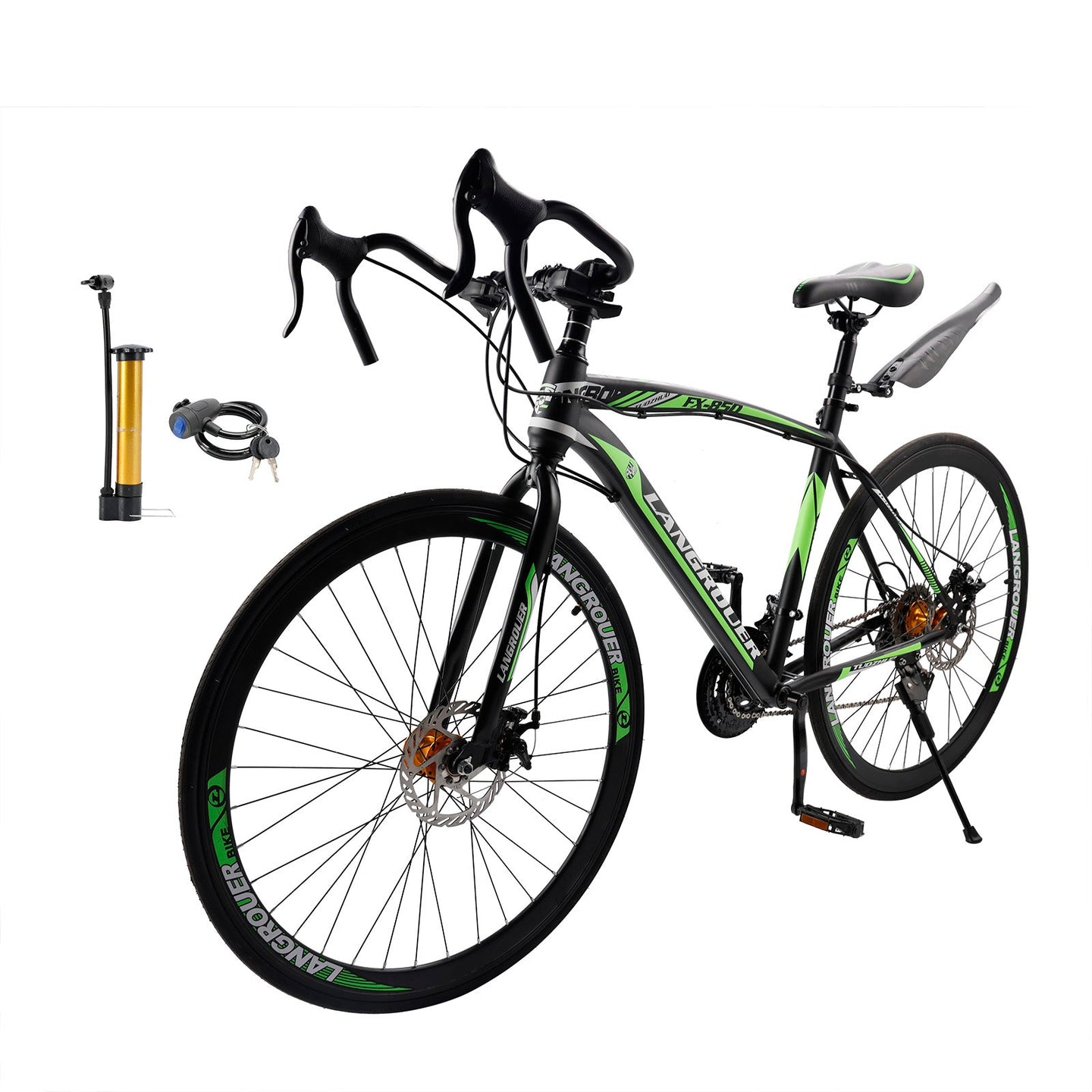 27-Speed Road Bike with Disc Brakes & Stylish Suspension 26 inch