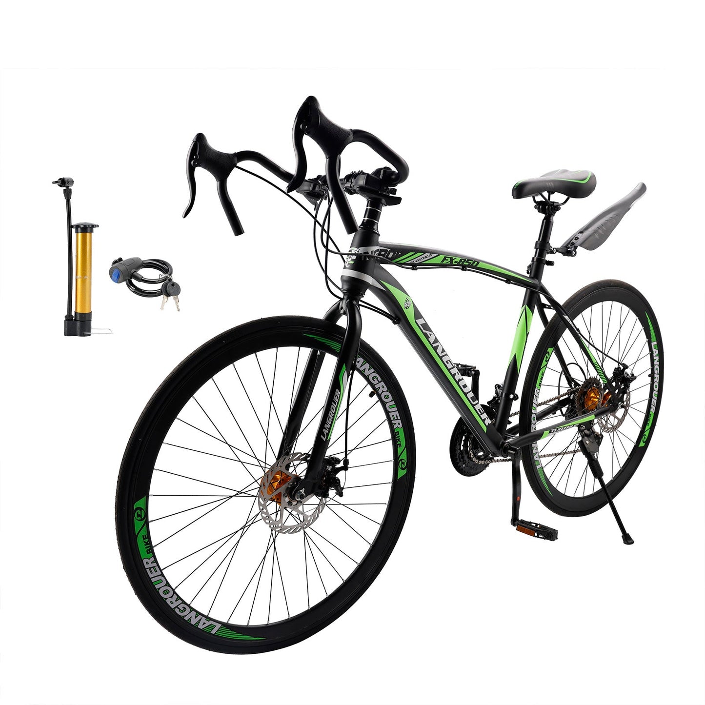 27-Speed Road Bike with Disc Brakes & Stylish Suspension 26 inch