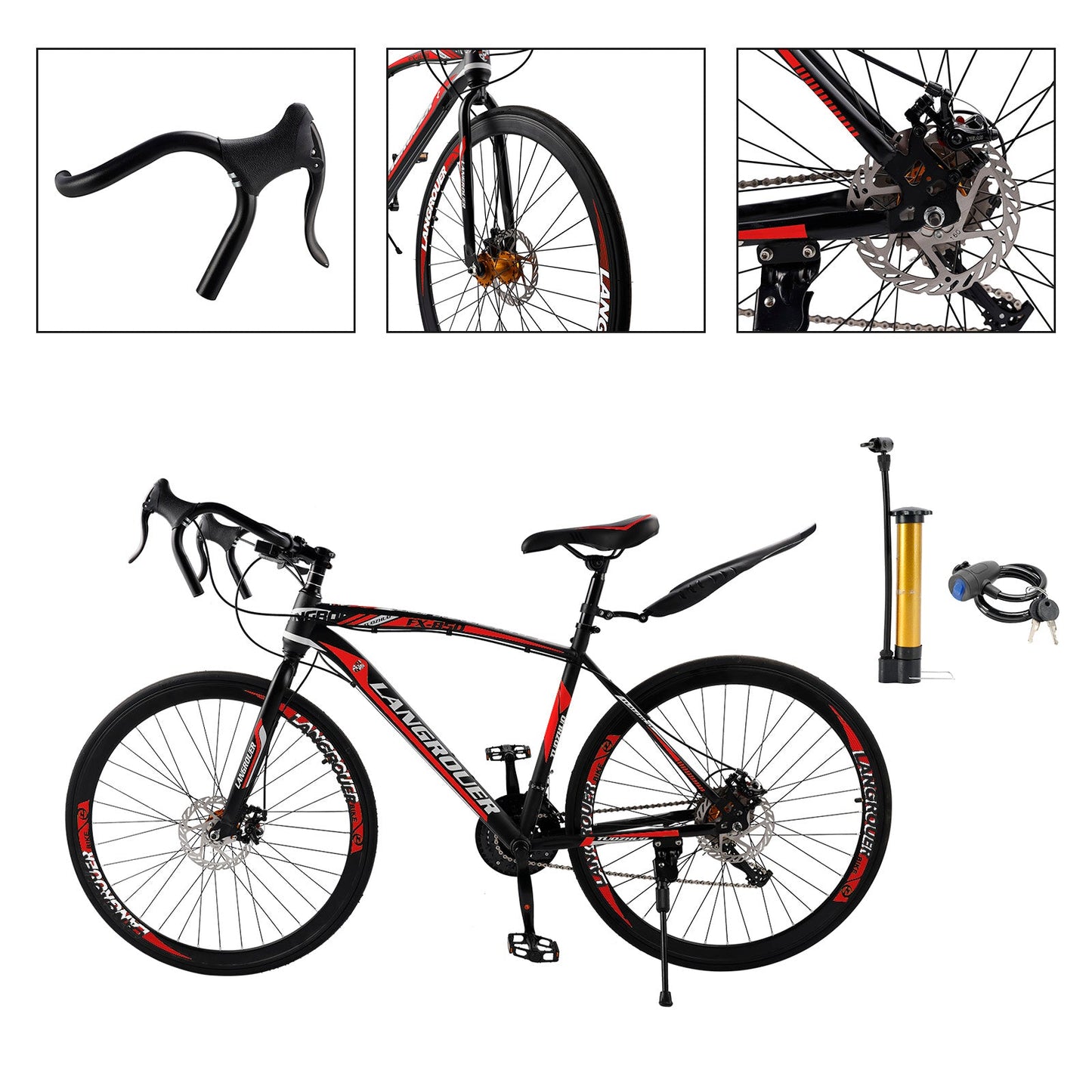 26 inch Dynamic 27-Speed Road Bike for Men & Women