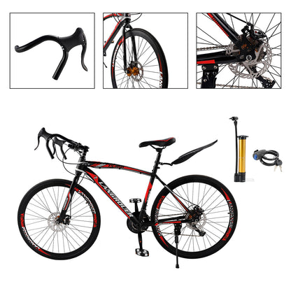 26 inch Dynamic 27-Speed Road Bike for Men & Women
