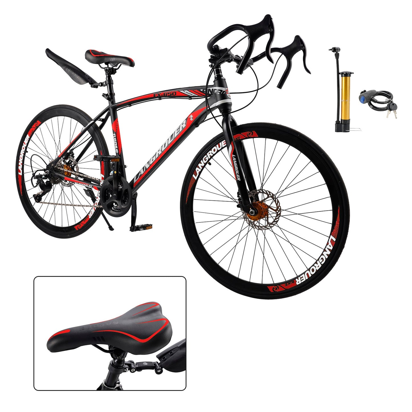 26 inch Dynamic 27-Speed Road Bike for Men & Women