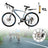 26inch 27-Speed White-Blue Road Bike with Suspension & Disc Brakes