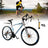 26inch 27-Speed White-Blue Road Bike with Suspension & Disc Brakes