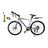 26inch 27-Speed White-Blue Road Bike with Suspension & Disc Brakes