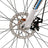 26inch 27-Speed White-Blue Road Bike with Suspension & Disc Brakes