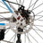 26inch 27-Speed White-Blue Road Bike with Suspension & Disc Brakes