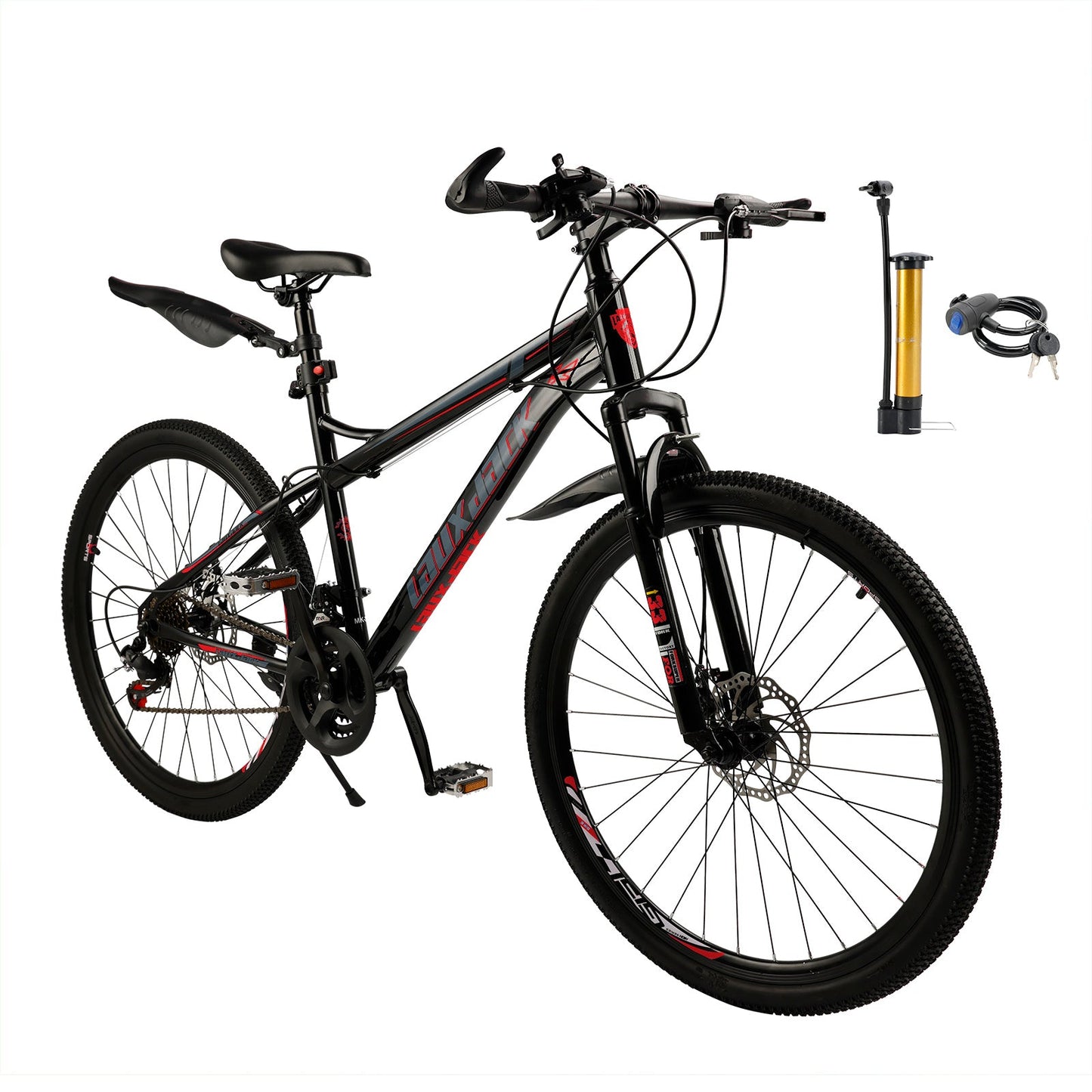 26 inch 21 Speed MTB Double Disc Brake Thumb Shifter Teen MTB