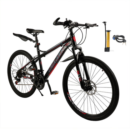 26 inch 21 Speed MTB Double Disc Brake Thumb Shifter Teen MTB