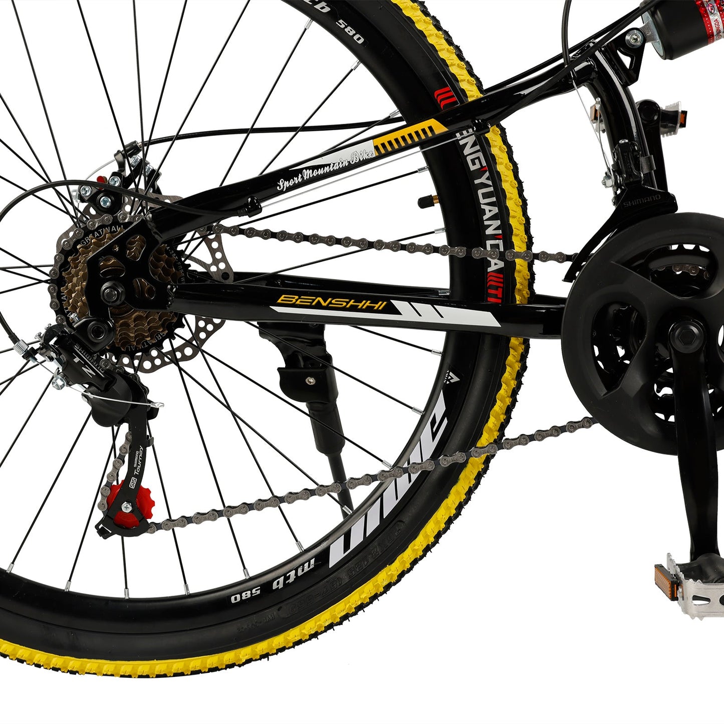 26 inch Mountain Bike 21 Speed Teen Full Suspension Thumb Shifter