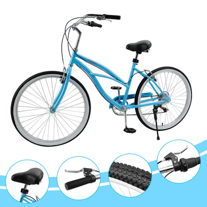 26 inch 7 Speed Urban Lady Girl's Beach Cruiser Bike Women's (Copy)