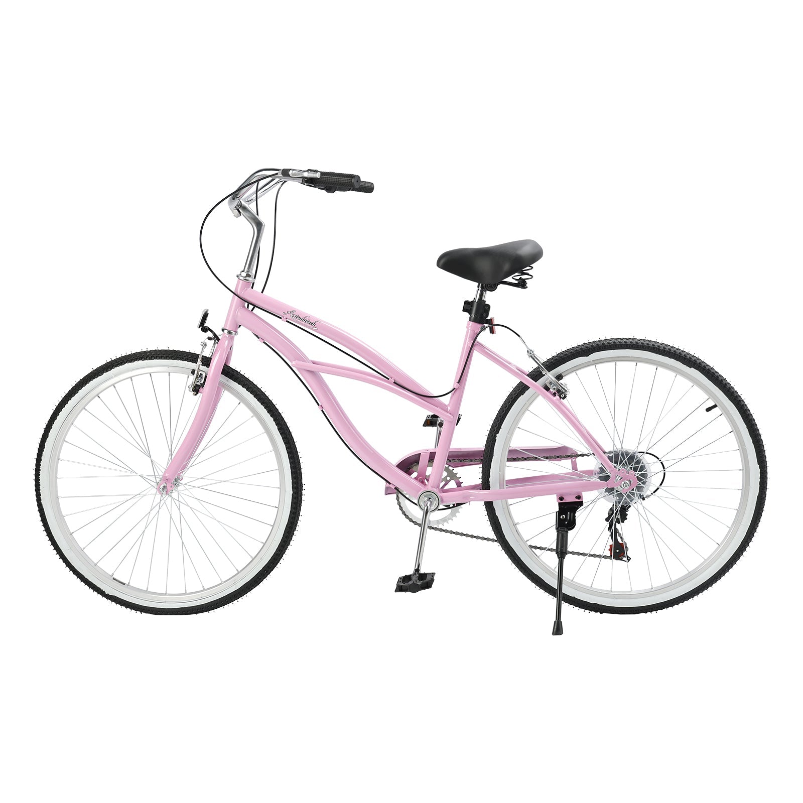 26 inch 7 Speed Urban Lady Girl's Beach Cruiser Bike Women's