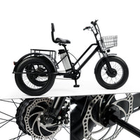 3 Wheel E-Bike Electric Fat Tire Tricycle 500W 48V 13A Snow (Copy)
