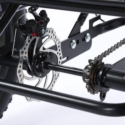 500W 48V 13A Electric Tricycle Bike 3 wheel e-bike Fat Tire Tricycle Snow