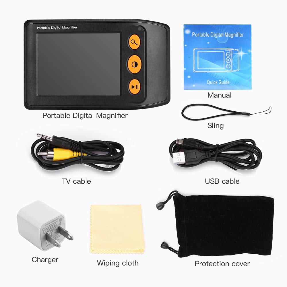 Eyoyo Digital Magnifier for Seniors - Reading Aid, 2X-25X Zoom