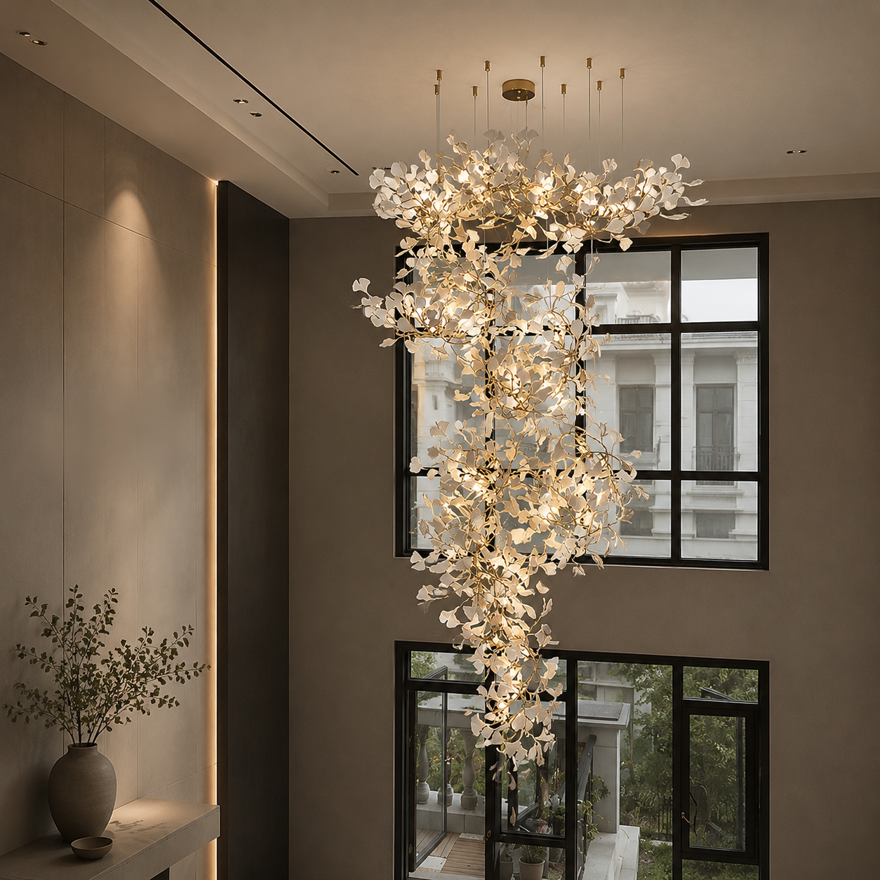 Ginkgo Leaf Chandelier