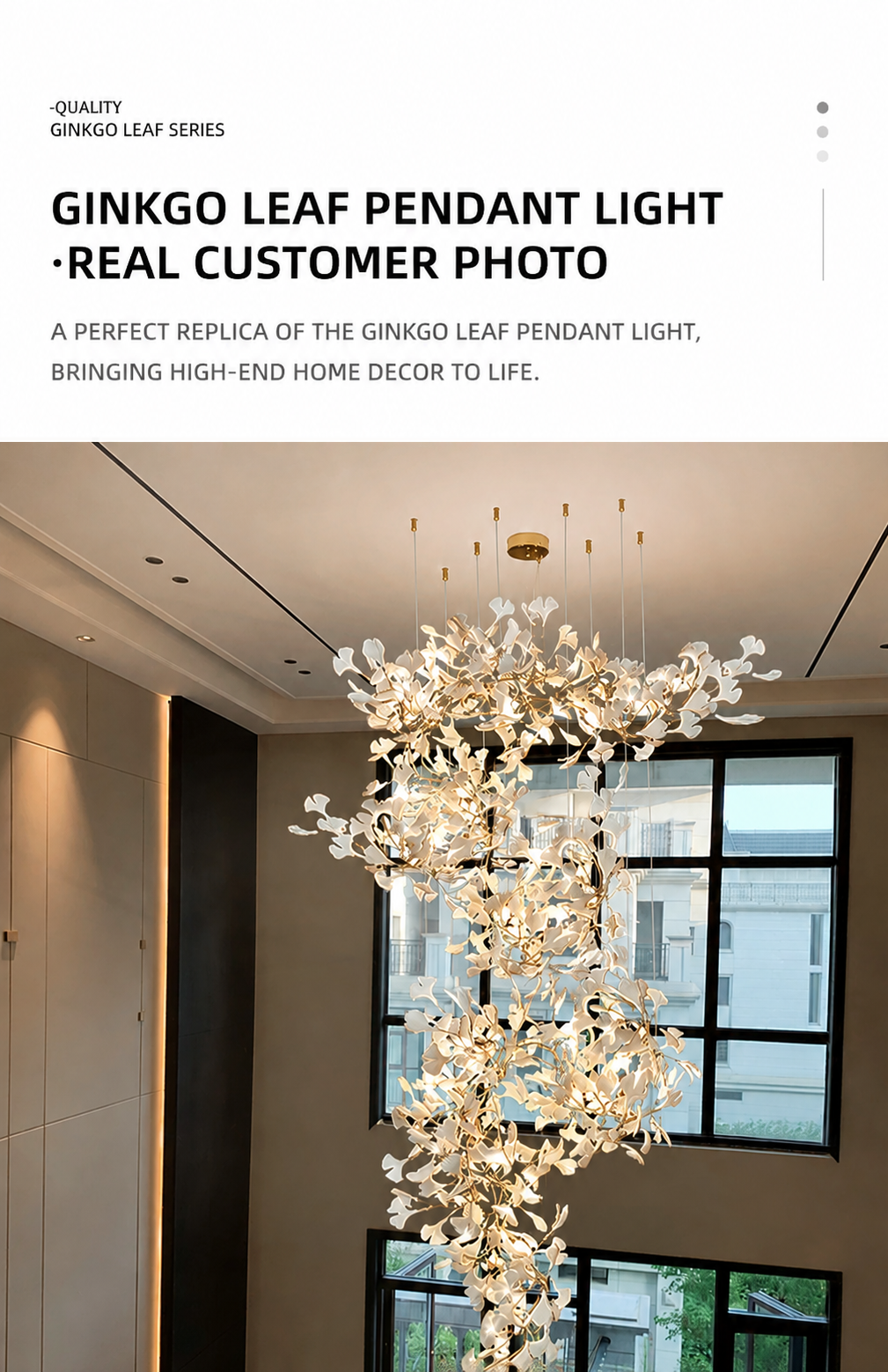 Ginkgo Leaf Chandelier