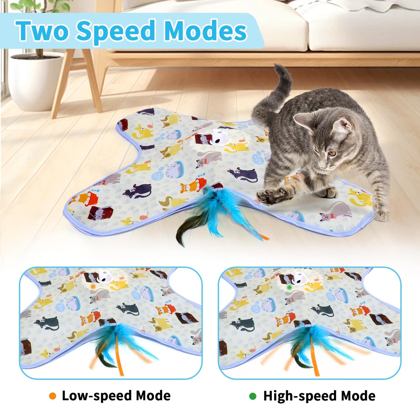 PouncePlay™ Interactive Hide & Seek Cat Toy