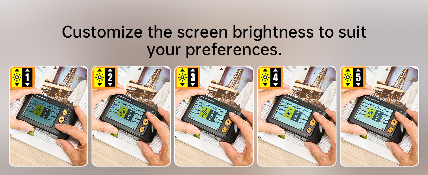 Eyoyo Digital Magnifier for Seniors - Reading Aid, 2X-25X Zoom