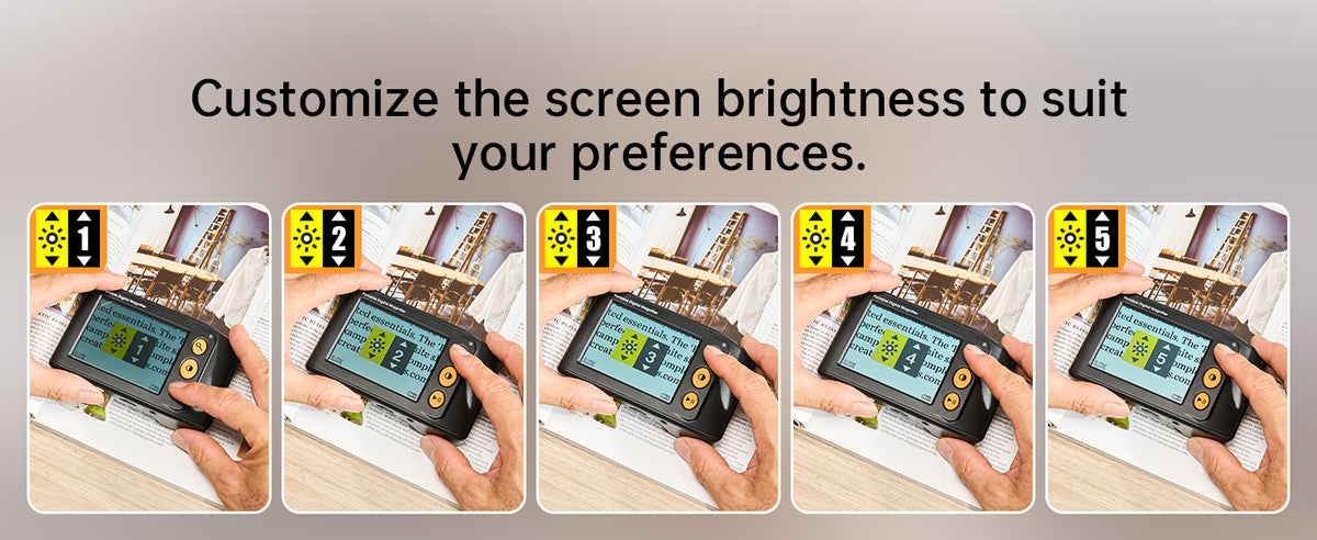 Eyoyo Digital Magnifier for Seniors - Reading Aid, 2X-25X Zoom