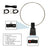 GA-800 Active Loop Antenna Shortwave Antenna 10KHz-159MHz HF Portable for Radios