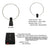 GA-800 Active Loop Antenna Shortwave Antenna 10KHz-159MHz HF Portable for Radios