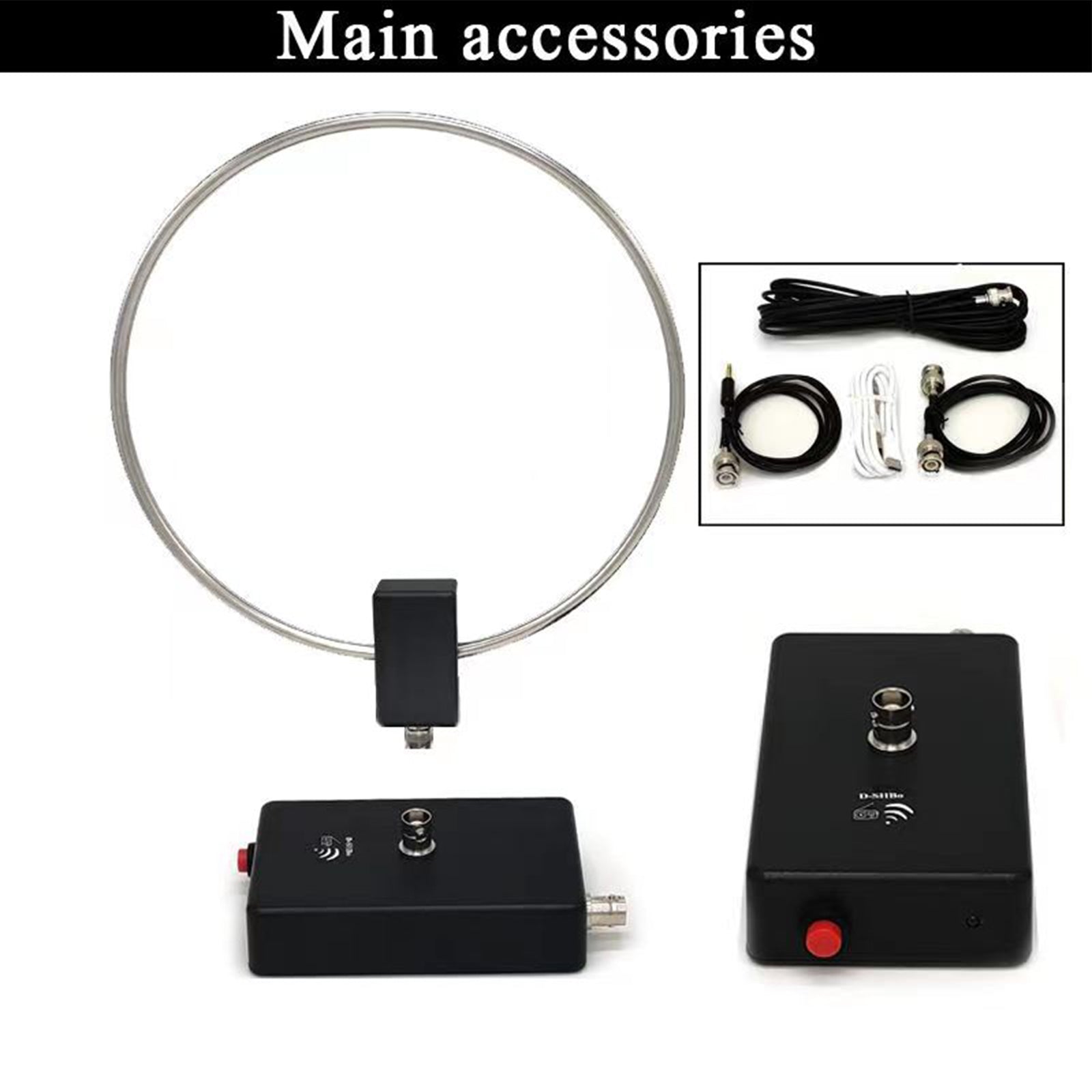 GA-800 Active Loop Antenna Shortwave Antenna 10KHz-159MHz HF Portable for Radios