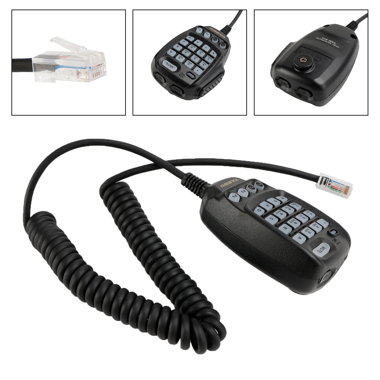Microphone Car Mic Fit for YAESU SSM-85D walkie-talkie Radio Megaphone Handle