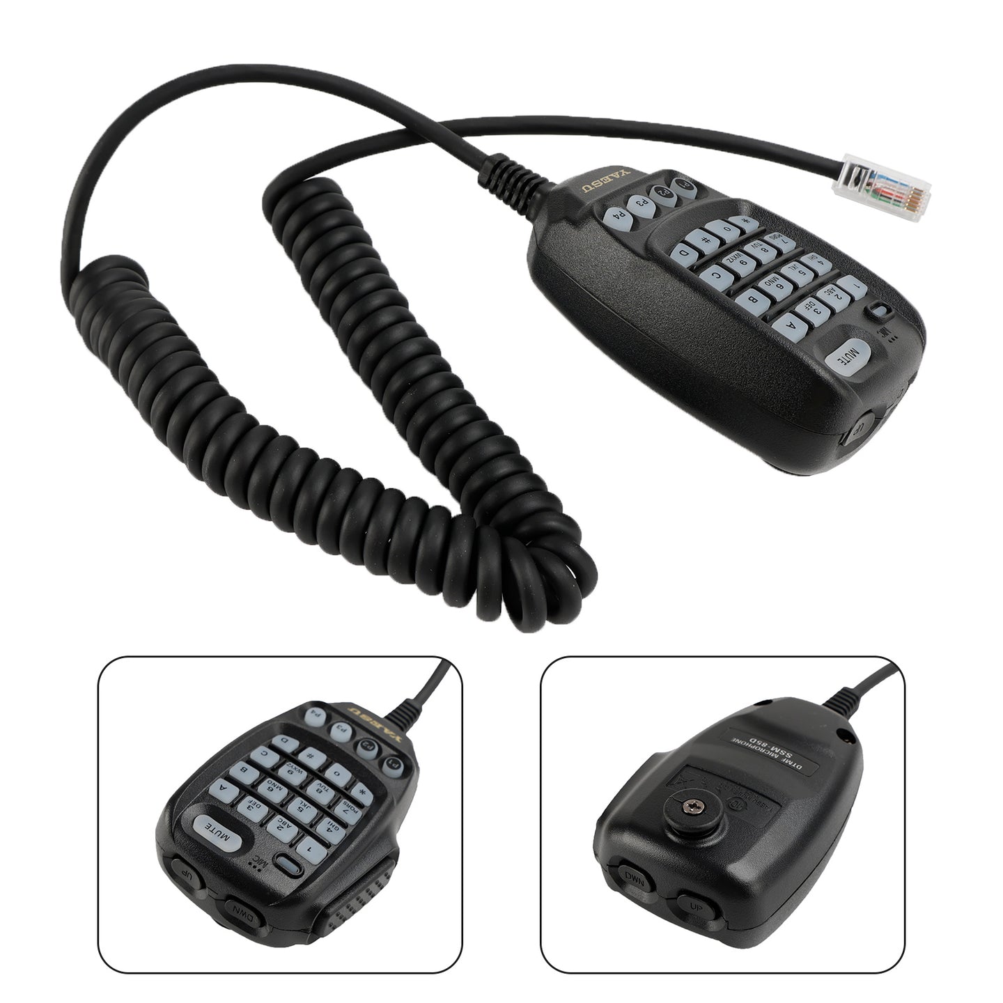 Microphone Car Mic Fit for YAESU SSM-85D walkie-talkie Radio Megaphone Handle