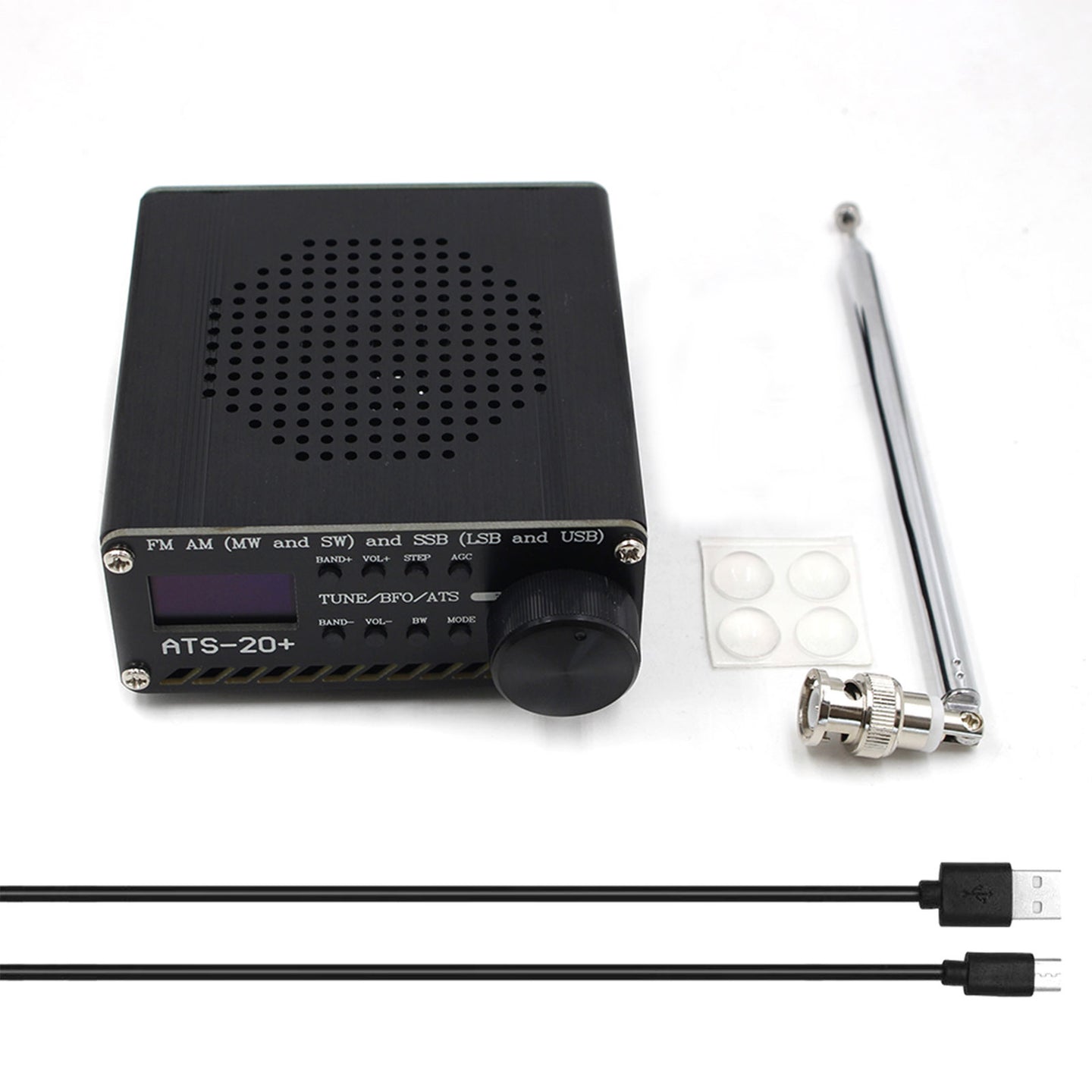 New ATS-20+ Plus ATS20 V2 SI4732 Radio Receiver FM AM (MW & SW) SSB (LSB & USB)
