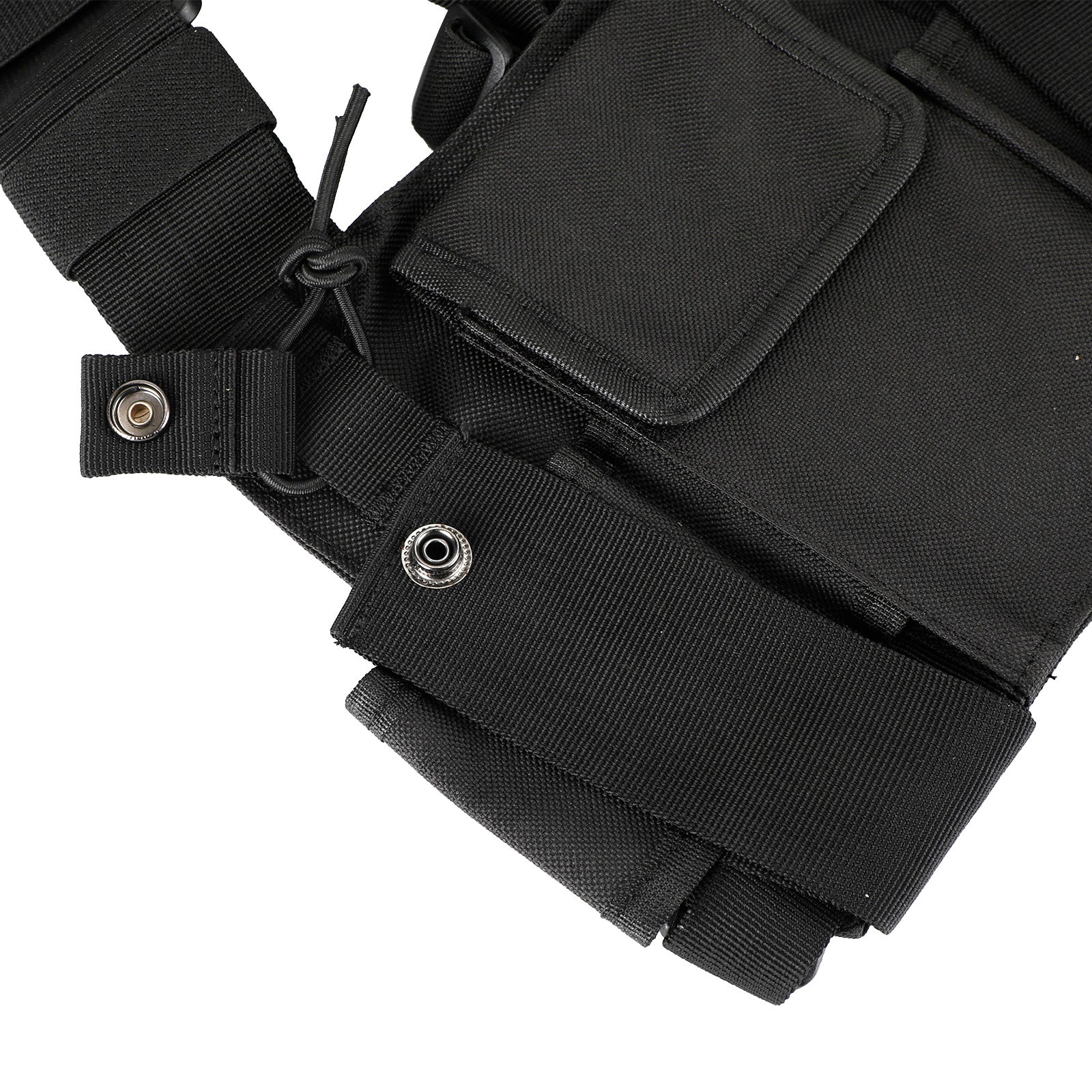 Tactical Multifunctional Chest Harness Bag for Field Operations Radio Black