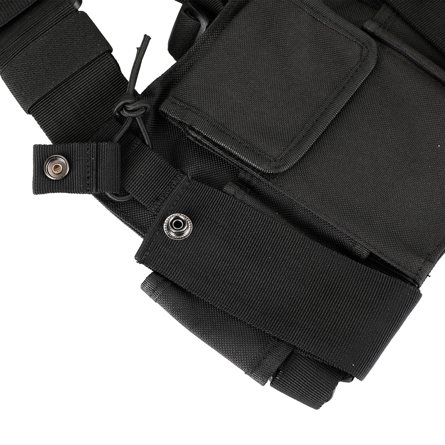 Tactical Multifunctional Chest Harness Bag for Field Operations Radio Black