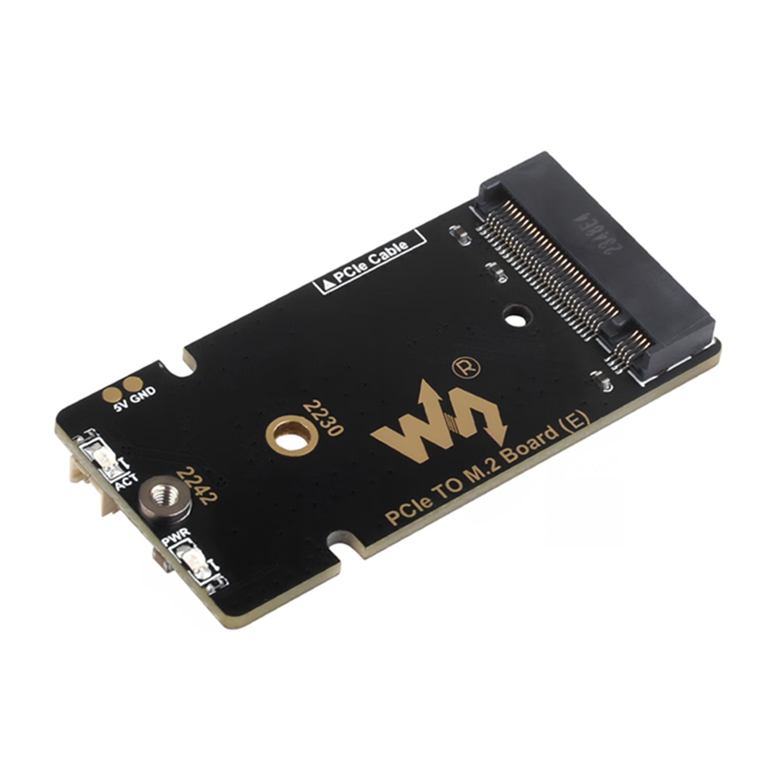 Raspberry Pi 5/5B PCIe to M.2 Adapter Board Radiator Fan Nvme Hard Disk Protocol