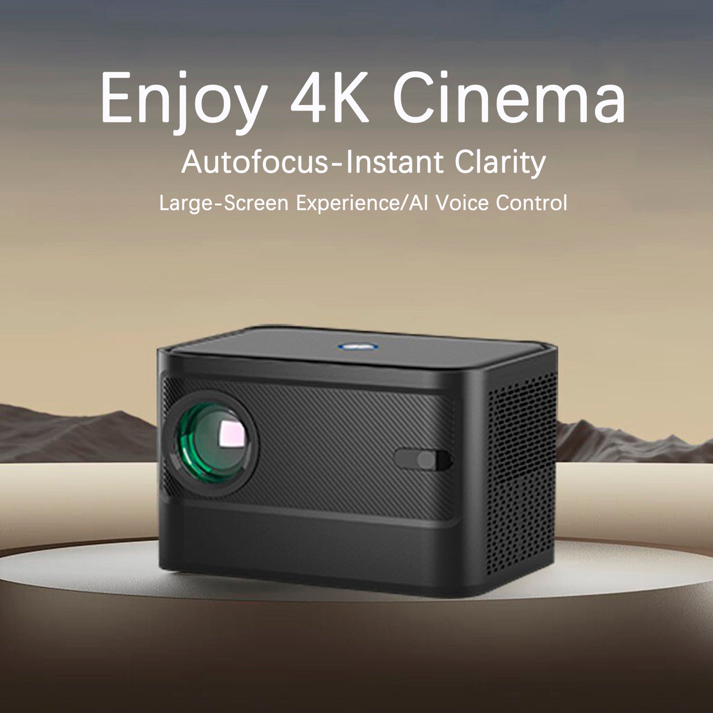 4K Projector Smart Android Projector Electric Focus Dual Frequency Projector US