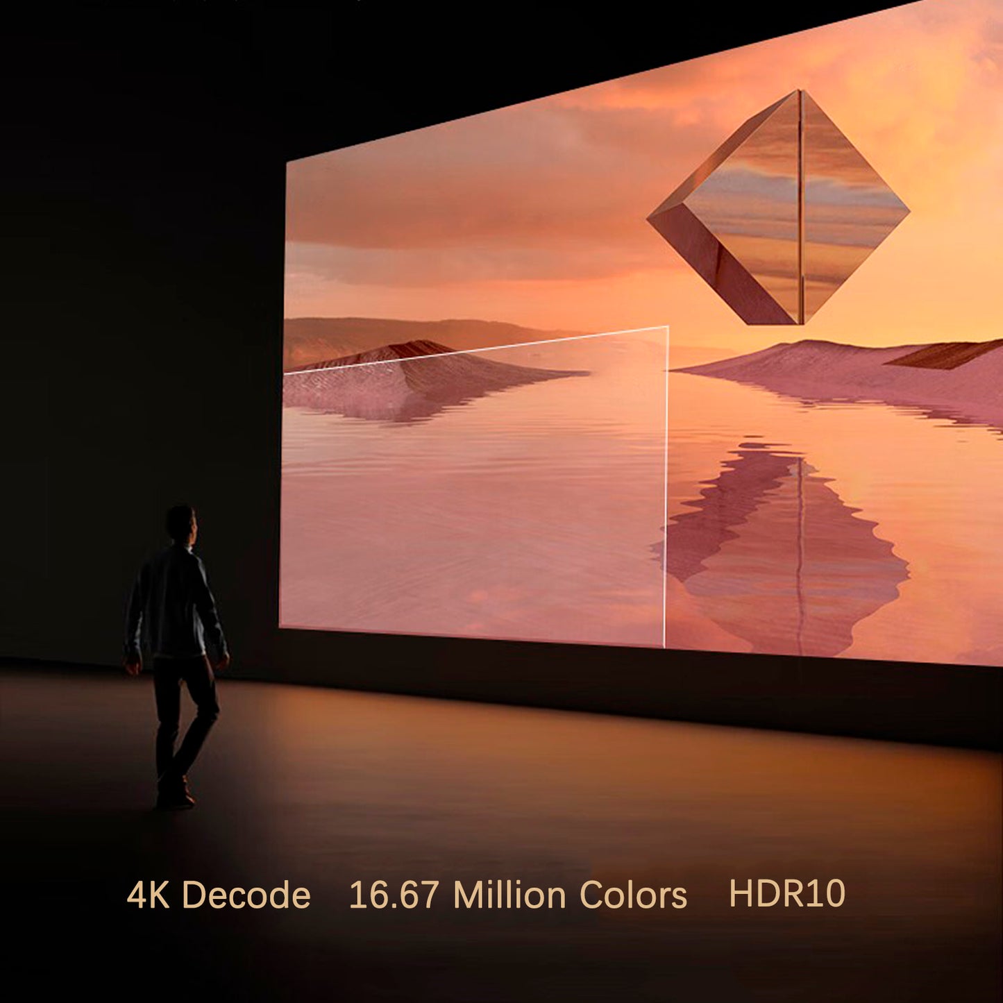 4K Projector Smart Android Projector Electric Focus Dual Frequency Projector US