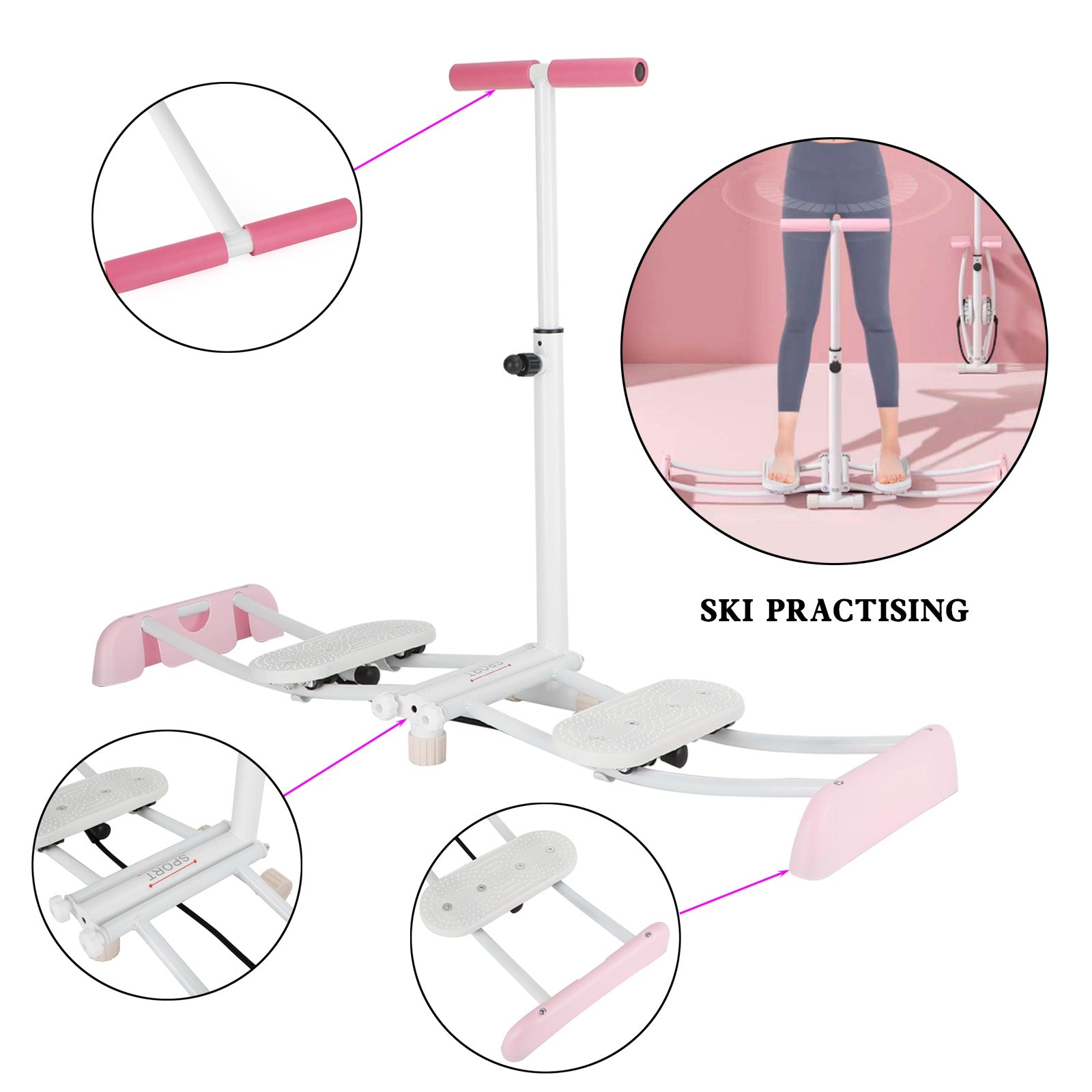Ski Exercise Machine Leg Exercise Pelvic Muscle Hip Trainer Thigh Exerciser (Copy)