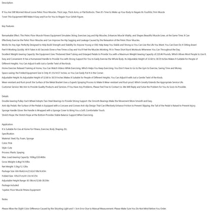 Ski Exercise Machine Leg Exercise Pelvic Muscle Hip Trainer Thigh Exerciser (Copy)