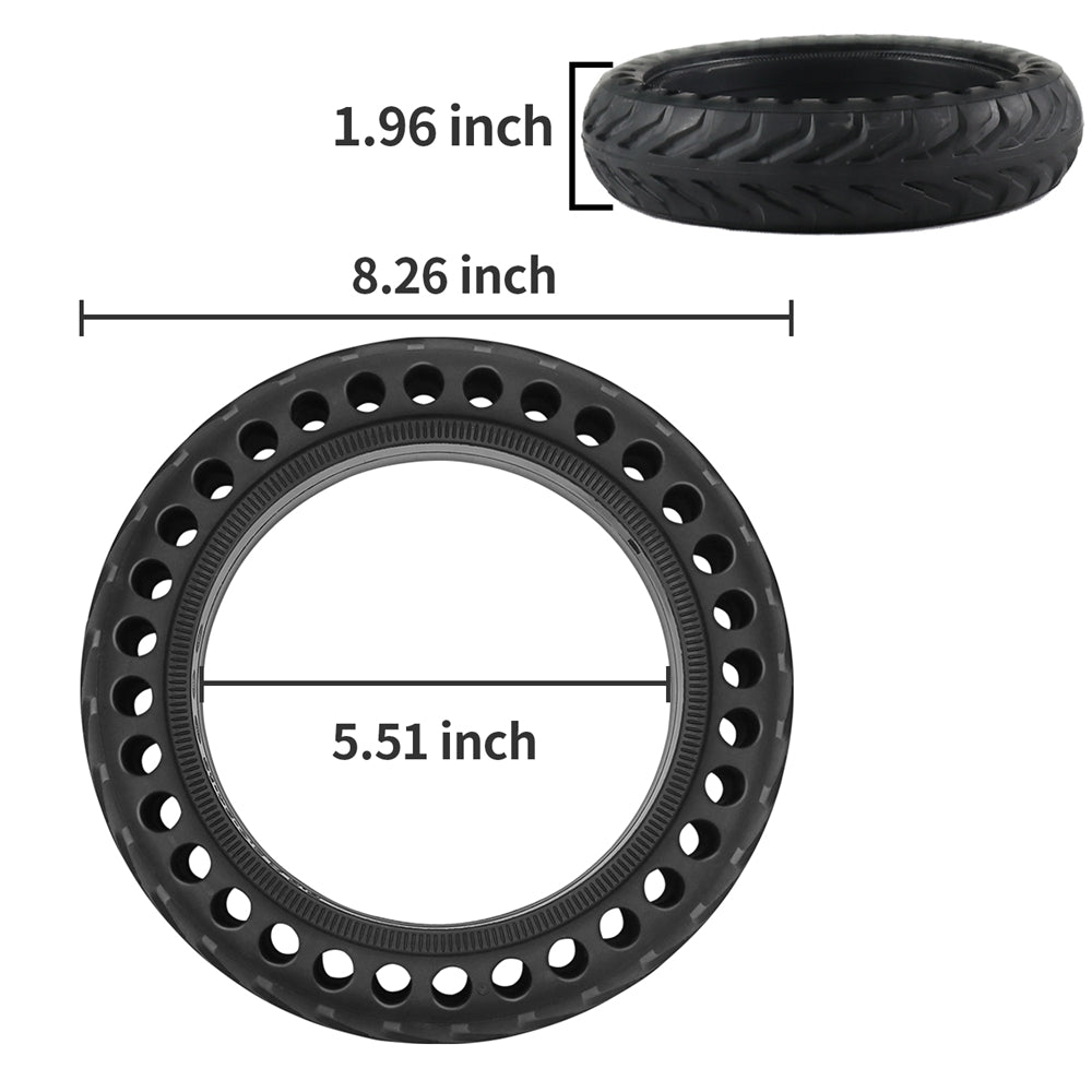 2Pcs 8 inch Solid Scooter Tires w/3 Tools Xiaomi m365 gotrax gxl/XR (Copy)