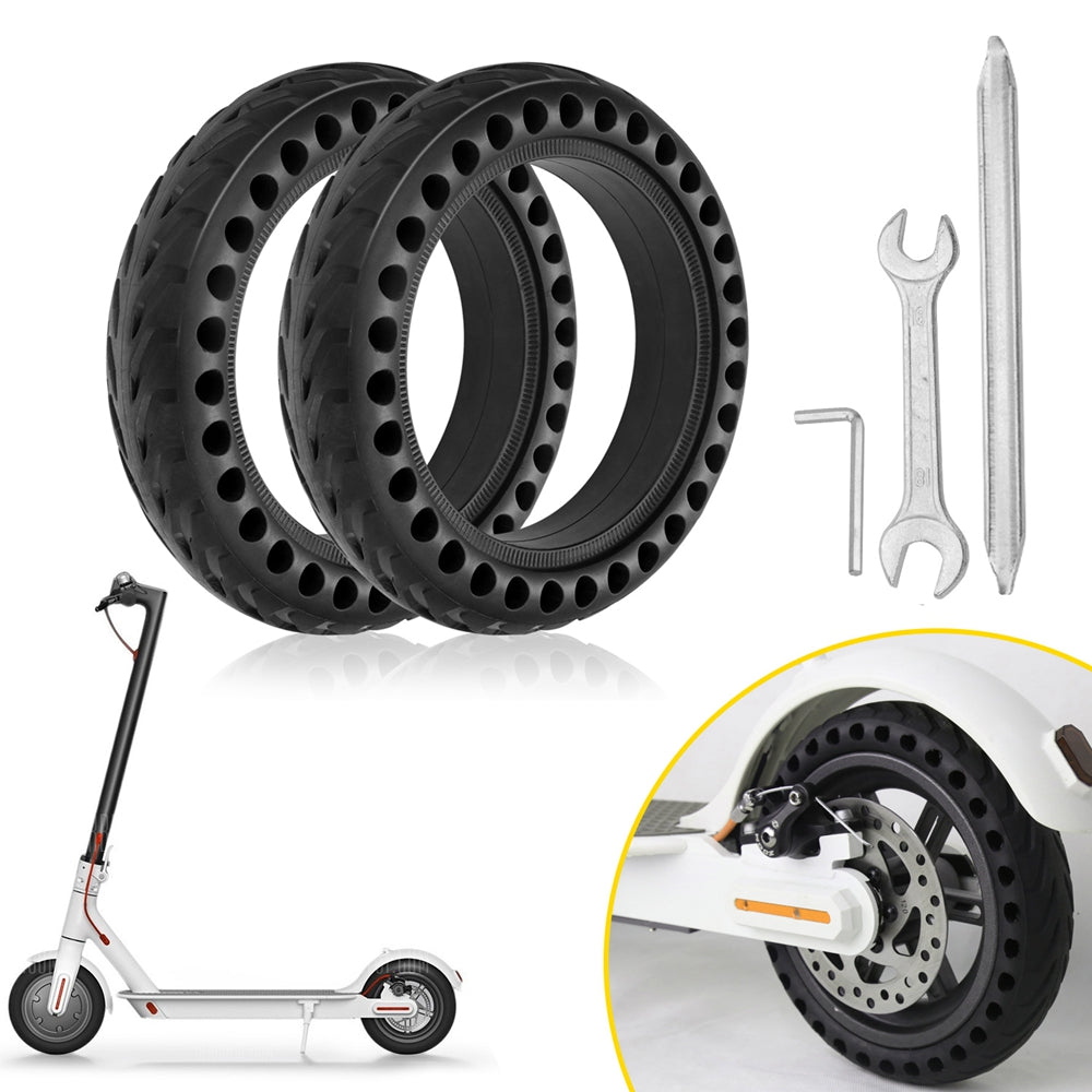 2Pcs 8 inch Solid Scooter Tires w/3 Tools Xiaomi m365 gotrax gxl/XR (Copy)