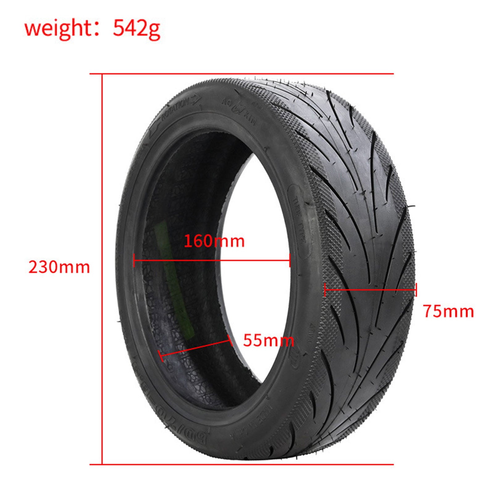 Ninebot Max G30 Rubber Spare Tire Replacement Scooter Black (Copy)