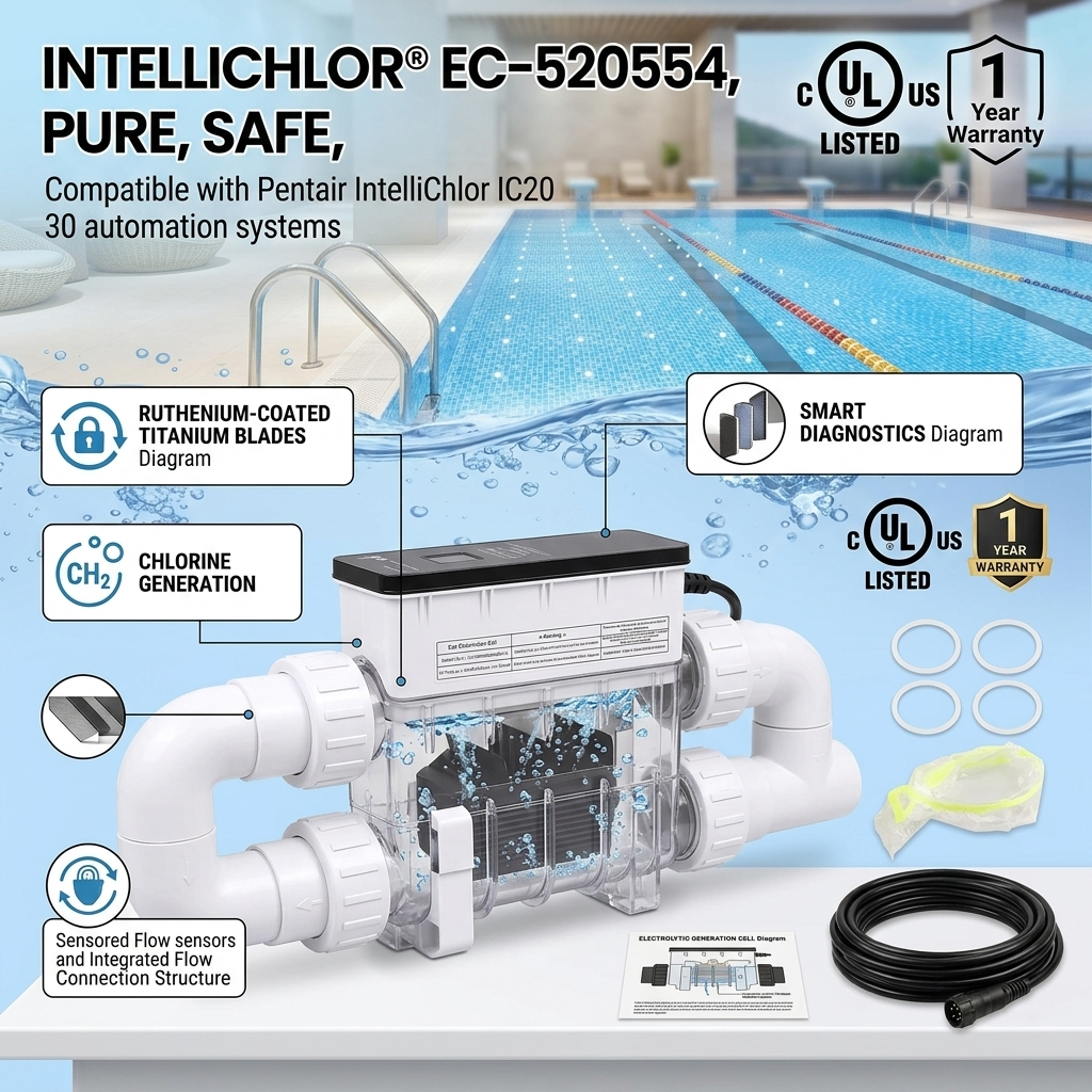 Safe & Easy IC20 Saltwater Chlorine Generator – Keep Your Pool Clean & Fresh