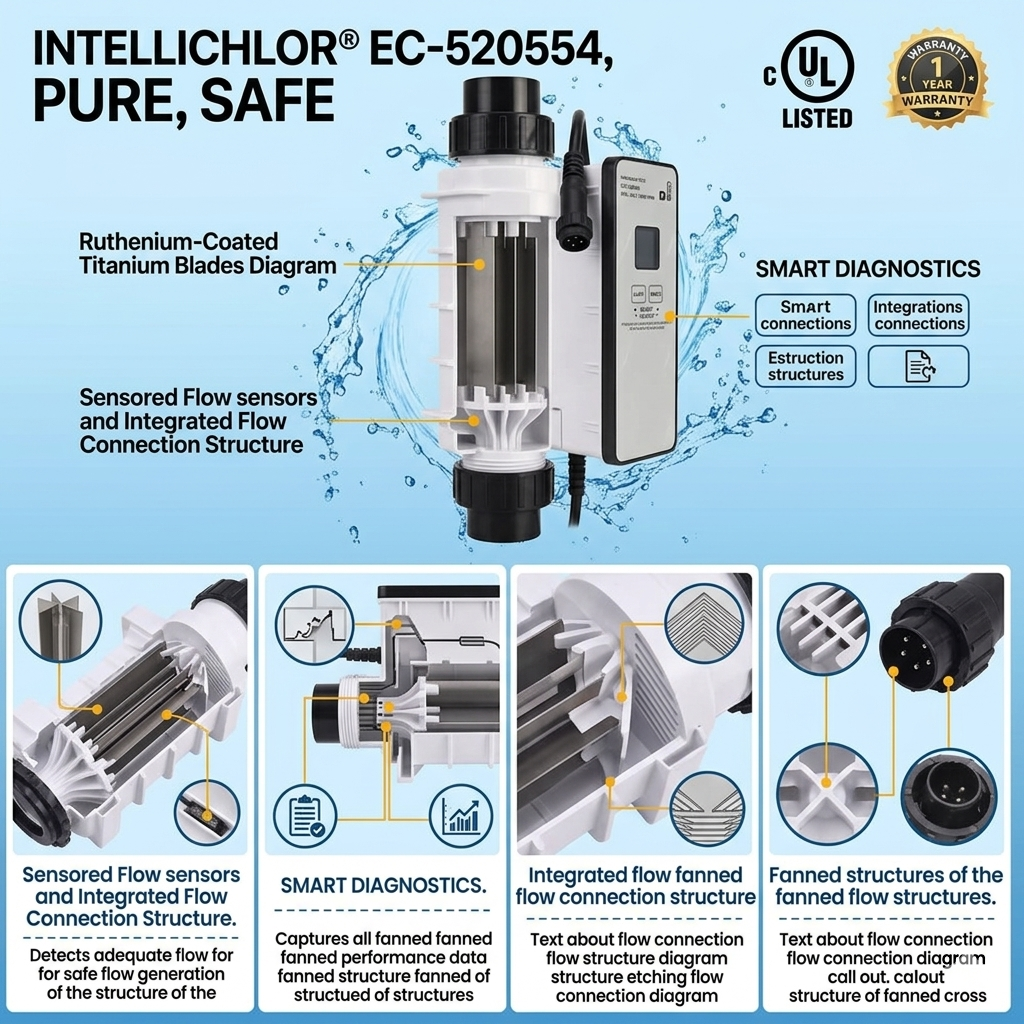 Safe & Easy IC20 Saltwater Chlorine Generator – Keep Your Pool Clean & Fresh